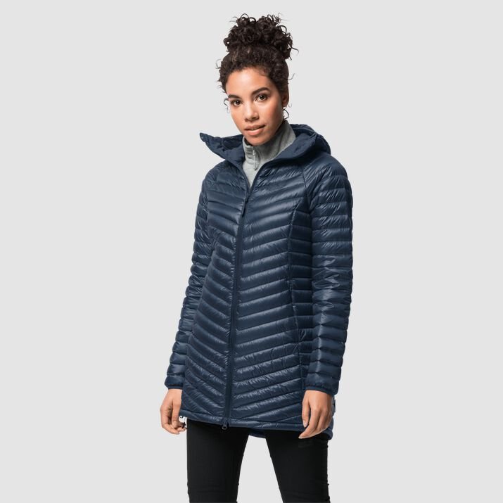 Jack Wolfskin Womens Atmosphere Down Coat Navy 906348MFQ